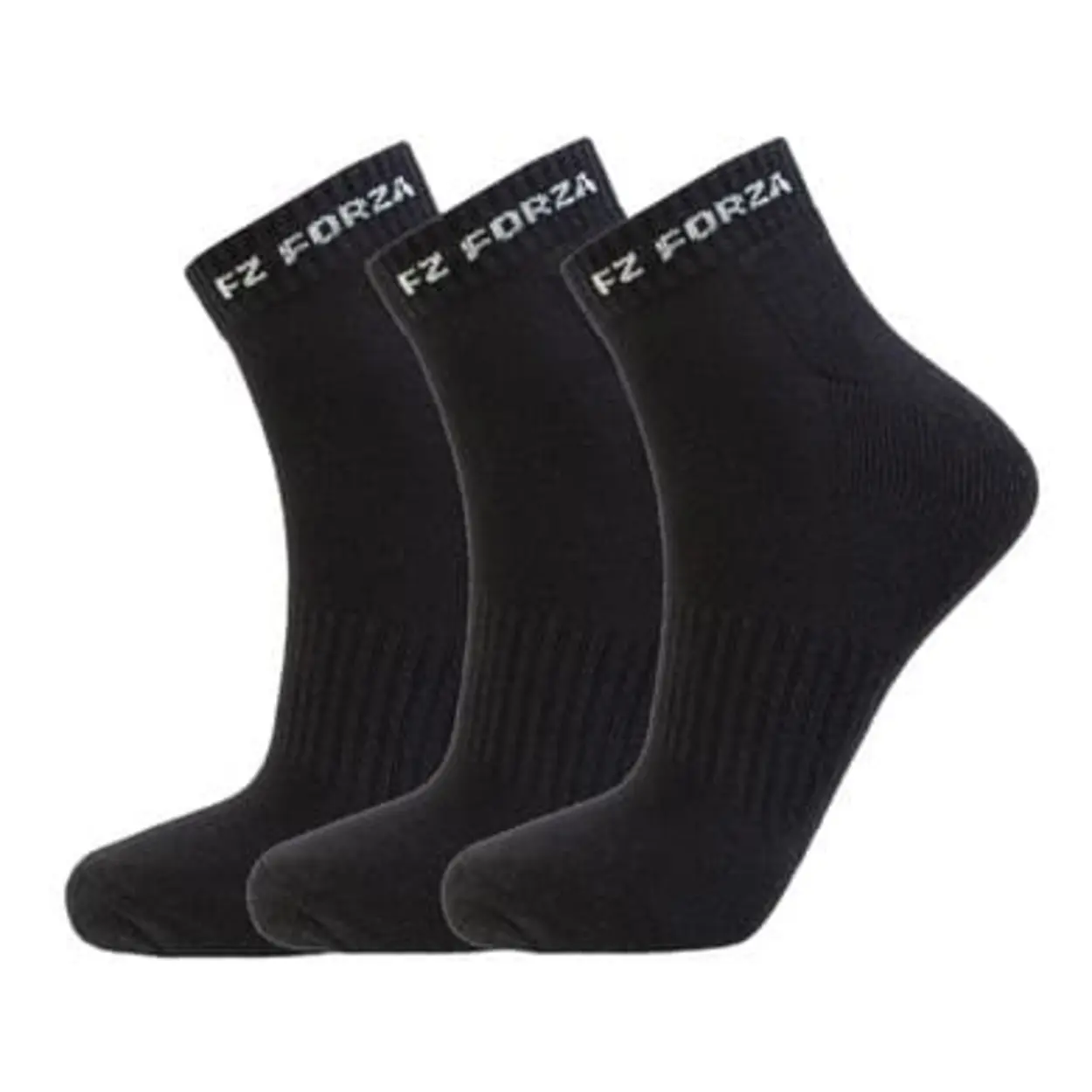 Chaussettes Comfort Courtes Noires 3 Paires