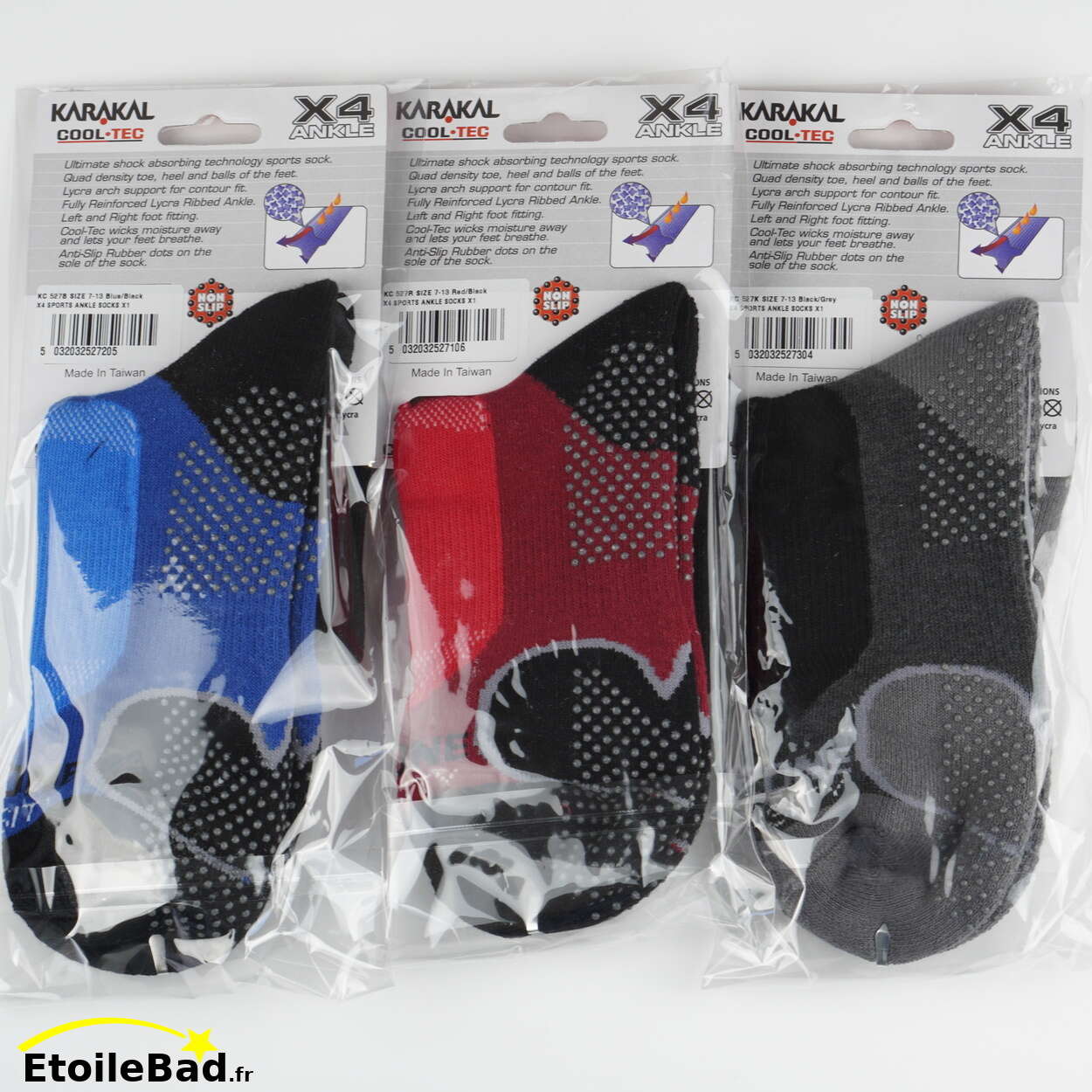 Karakal chaussettes X4 Mi-basses