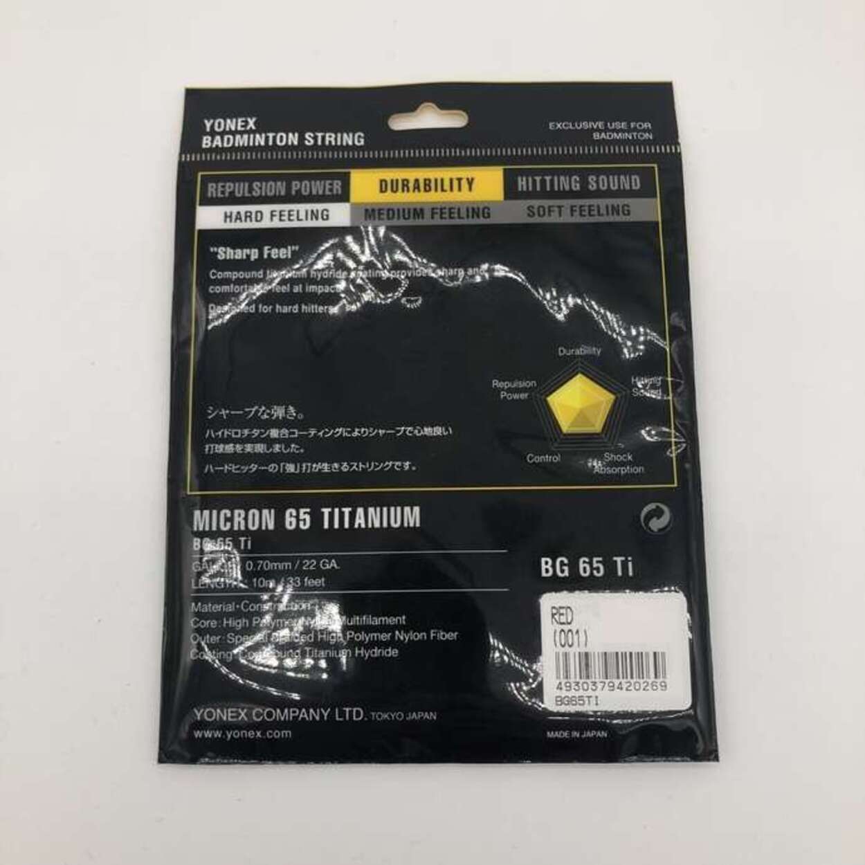 Yonex BG65 Titanium Cordage