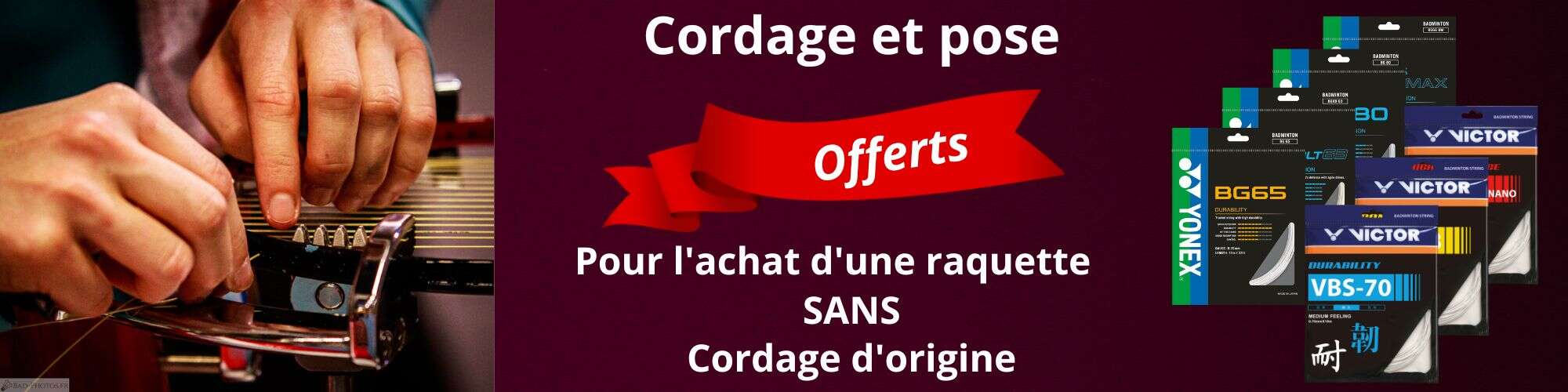 Offre cordage et pose