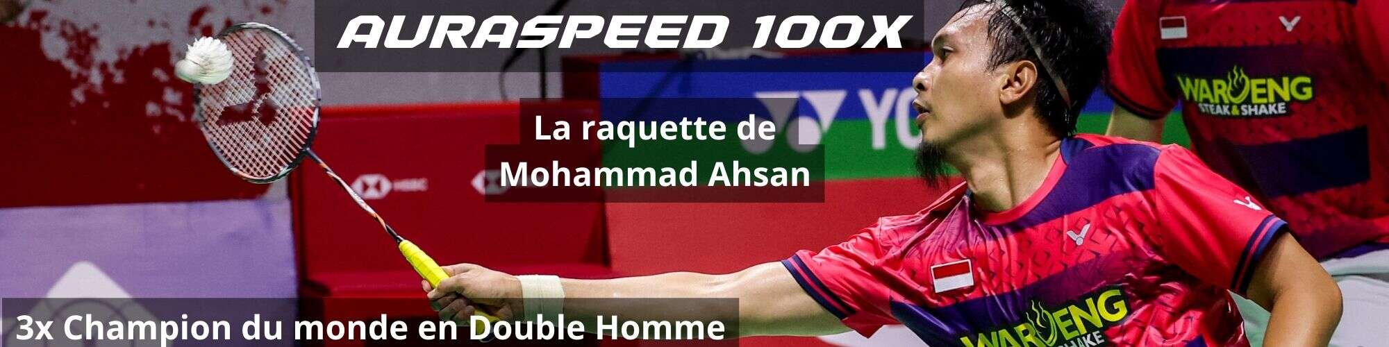 Bannière Raquette Victor Auraspeed 100X - Vue 1