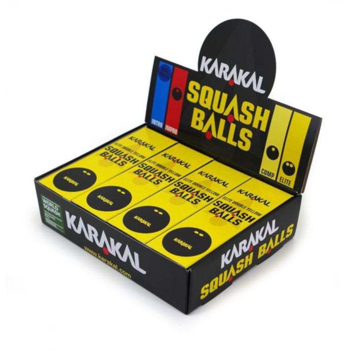 Karakal 3 balles double point jaune 